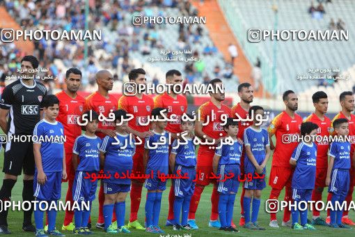 1523983, Tehran, , Iran Football Pro League، Persian Gulf Cup، 2018-19 Season، First Leg، Week 2، Esteghlal ۱ v ۱ Foulad Khouzestan on 2019/08/29 at Azadi Stadium