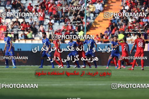 1454566, Tehran, Iran, Iran Football Pro League، Persian Gulf Cup، 2018-19 Season، First Leg، Week 4، Esteghlal ۰ v ۱ Persepolis on 2019/09/22 at Azadi Stadium