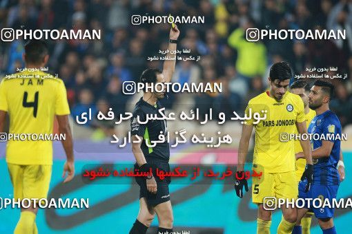 1479298, Tehran, , Iran Football Pro League، Persian Gulf Cup، 2018-19 Season، First Leg، Week 8، Esteghlal 2 v ۰ Pars Jonoubi Jam on 2019/10/25 at Azadi Stadium