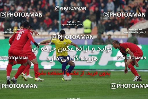 1613383, Tehran, , Iran Football Pro League، Persian Gulf Cup، 2018-19 Season، First Leg، Week 11، Persepolis ۰ v ۱ Naft M Soleyman on 2019/11/22 at Azadi Stadium