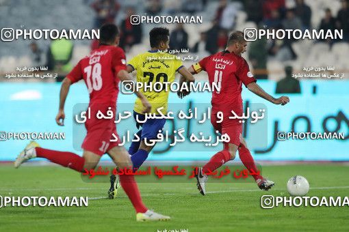 1613375, Tehran, , Iran Football Pro League، Persian Gulf Cup، 2018-19 Season، First Leg، Week 11، Persepolis ۰ v ۱ Naft M Soleyman on 2019/11/22 at Azadi Stadium