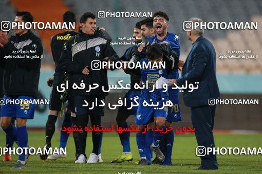 1490794, Tehran,Shahr Qods, Iran, Iran Football Pro League، Persian Gulf Cup، 2018-19 Season، First Leg، Week 13، Esteghlal ۱ v ۰ Padideh Mashhad on 2019/12/05 at Azadi Stadium