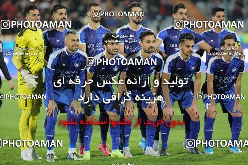 1820948, Tehran, Iran, Iran Football Pro League، Persian Gulf Cup، 2018-19 Season، First Leg، Week 14، Persepolis 2 v ۱ Gol Gohar Sirjan on 2019/12/10 at Azadi Stadium