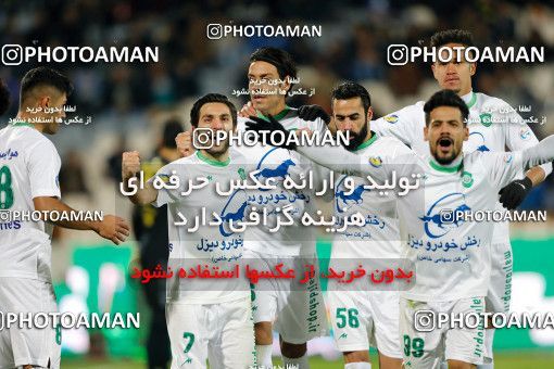 1807404, Tehran, , Iran Football Pro League، Persian Gulf Cup، 2018-19 Season، Second Leg، Week 16، Esteghlal ۱ v 2 Mashin Sazi Tabriz on 2019/12/19 at Azadi Stadium