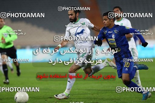 1696942, Tehran, , Iran Football Pro League، Persian Gulf Cup، 2018-19 Season، Second Leg، Week 16، Esteghlal ۱ v 2 Mashin Sazi Tabriz on 2019/12/19 at Azadi Stadium