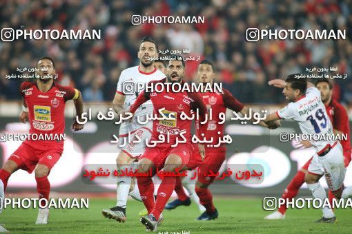 1807650, Tehran, , Iran Football Pro League، Persian Gulf Cup، 2018-19 Season، First Leg، Week 12، Persepolis ۱ v ۰ Nassaji Mazandaran F.C on 2019/12/27 at Azadi Stadium