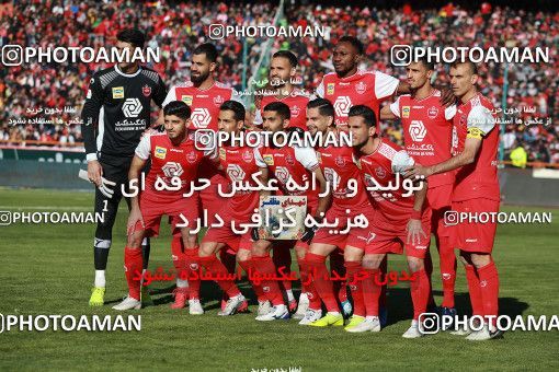 1514626, Tehran, Iran, Iran Football Pro League، Persian Gulf Cup، 2018-19 Season، Second Leg، Week 19، Persepolis 2 v 2 Esteghlal on 2020/02/06 at Azadi Stadium