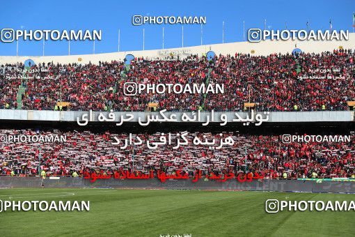 1697256, Tehran, Iran, Iran Football Pro League، Persian Gulf Cup، 2018-19 Season، Second Leg، Week 19، Persepolis 2 v 2 Esteghlal on 2020/02/06 at Azadi Stadium