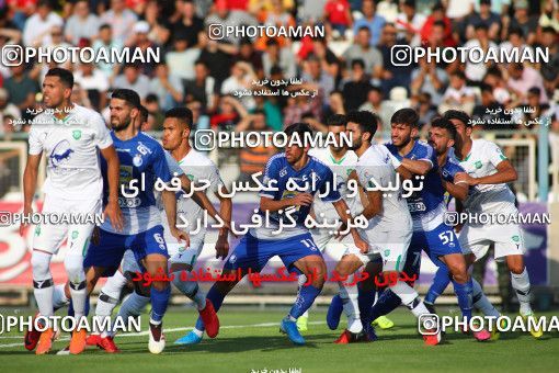 1523892, Tabriz, , Iran Football Pro League، Persian Gulf Cup، 2018-19 Season، First Leg، Week 1، Mashin Sazi Tabriz ۱ v ۱ Esteghlal on 2019/08/23 at Gostaresh Foolad Stadium