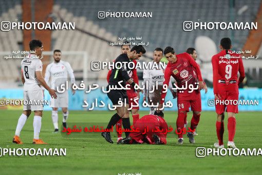 1528361, Tehran, Iran, Iran Football Pro League، Persian Gulf Cup، 2018-19 Season، Second Leg، Week 21، Persepolis 3 v ۱ Padideh Mashhad on 2020/02/27 at Azadi Stadium