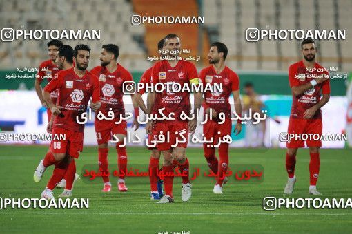 1536852, Tehran, Iran, Iran Football Pro League، Persian Gulf Cup، 2018-19 Season، Second Leg، Week 25، Persepolis ۱ v ۰ Foulad Khouzestan on 2020/07/18 at Azadi Stadium