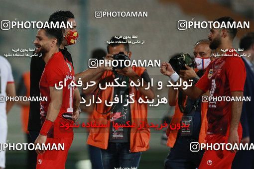 1536850, Tehran, Iran, Iran Football Pro League، Persian Gulf Cup، 2018-19 Season، Second Leg، Week 25، Persepolis ۱ v ۰ Foulad Khouzestan on 2020/07/18 at Azadi Stadium