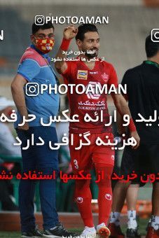 1536847, Tehran, Iran, Iran Football Pro League، Persian Gulf Cup، Week 25، Second Leg، Persepolis 1 v 0 Foulad Khouzestan on 2020/07/18 at Azadi Stadium