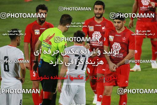 1536887, Tehran, Iran, Iran Football Pro League، Persian Gulf Cup، 2018-19 Season، Second Leg، Week 25، Persepolis ۱ v ۰ Foulad Khouzestan on 2020/07/18 at Azadi Stadium