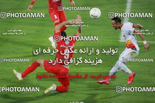 1536821, Tehran, Iran, Iran Football Pro League، Persian Gulf Cup، 2018-19 Season، Second Leg، Week 25، Persepolis ۱ v ۰ Foulad Khouzestan on 2020/07/18 at Azadi Stadium