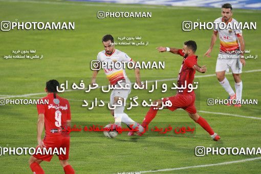 1536944, Tehran, Iran, Iran Football Pro League، Persian Gulf Cup، 2018-19 Season، Second Leg، Week 25، Persepolis ۱ v ۰ Foulad Khouzestan on 2020/07/18 at Azadi Stadium