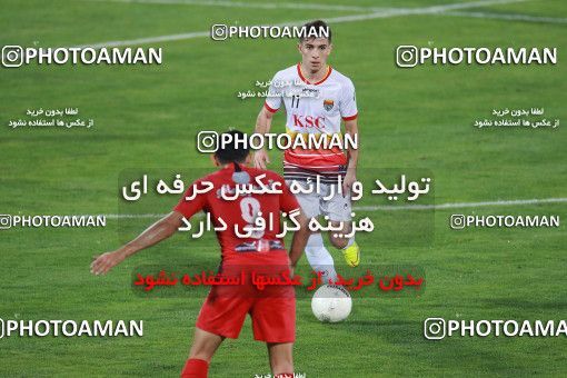 1536864, Tehran, Iran, Iran Football Pro League، Persian Gulf Cup، Week 25، Second Leg، Persepolis 1 v 0 Foulad Khouzestan on 2020/07/18 at Azadi Stadium