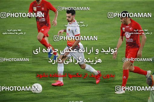 1537065, Tehran, Iran, Iran Football Pro League، Persian Gulf Cup، 2018-19 Season، Second Leg، Week 25، Persepolis ۱ v ۰ Foulad Khouzestan on 2020/07/18 at Azadi Stadium