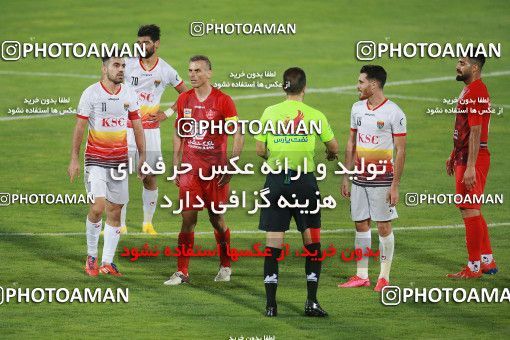 1537039, Tehran, Iran, Iran Football Pro League، Persian Gulf Cup، 2018-19 Season، Second Leg، Week 25، Persepolis ۱ v ۰ Foulad Khouzestan on 2020/07/18 at Azadi Stadium