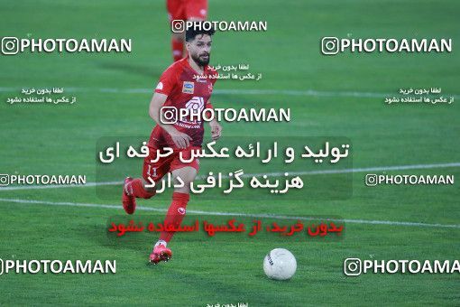 1536953, Tehran, Iran, Iran Football Pro League، Persian Gulf Cup، Week 25، Second Leg، Persepolis 1 v 0 Foulad Khouzestan on 2020/07/18 at Azadi Stadium