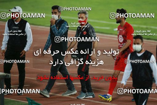 1537074, Tehran, Iran, Iran Football Pro League، Persian Gulf Cup، 2018-19 Season، Second Leg، Week 25، Persepolis ۱ v ۰ Foulad Khouzestan on 2020/07/18 at Azadi Stadium