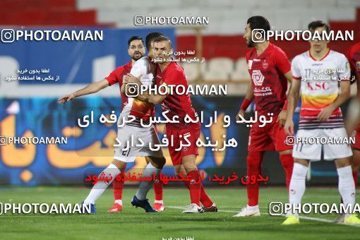 1719316, Tehran, Iran, Iran Football Pro League، Persian Gulf Cup، 2018-19 Season، Second Leg، Week 25، Persepolis ۱ v ۰ Foulad Khouzestan on 2020/07/18 at Azadi Stadium