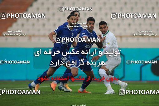 1557063, Tehran, , Iran Pro League، Persian Gulf Cup، 2020-21 season، First Leg، Week 3، Esteghlal ۱ v ۰ Mashin Sazi Tabriz on 2020/11/25 at Azadi Stadium