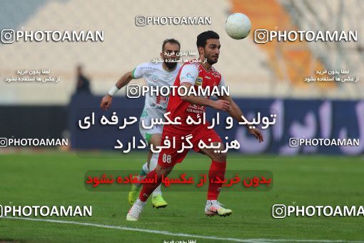 1553110, Tehran, Iran, Iran Pro League، Persian Gulf Cup، 2020-21 season، First Leg، Week 6، Persepolis ۱ v ۱ Zob Ahan Esfahan on 2020/12/31 at Azadi Stadium