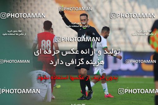 1553147, Tehran, Iran, Iran Pro League، Persian Gulf Cup، 2020-21 season، First Leg، Week 6، Persepolis ۱ v ۱ Zob Ahan Esfahan on 2020/12/31 at Azadi Stadium