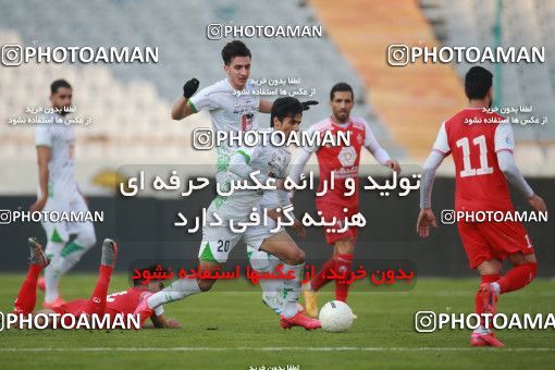 1548085, Tehran, Iran, Iran Pro League، Persian Gulf Cup، 2020-21 season، First Leg، Week 6، Persepolis ۱ v ۱ Zob Ahan Esfahan on 2020/12/31 at Azadi Stadium