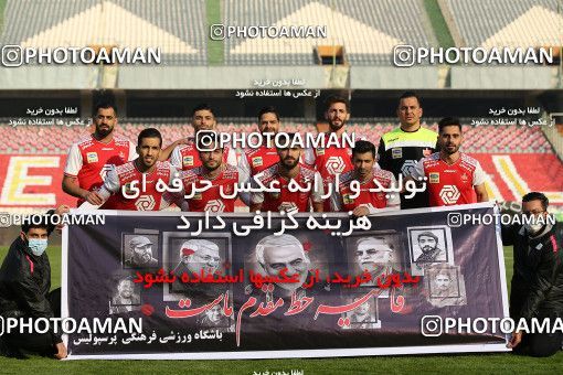 1708510, Tehran, Iran, Iran Pro League، Persian Gulf Cup، 2020-21 season، First Leg، Week 6، Persepolis ۱ v ۱ Zob Ahan Esfahan on 2020/12/31 at Azadi Stadium