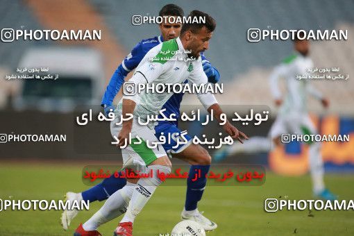 1549341, Tehran, , لیگ برتر فوتبال ایران، Persian Gulf Cup، Week 10، First Leg، Esteghlal 2 v 0 Aluminium Arak on 2021/01/04 at Azadi Stadium