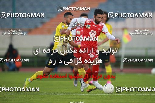 1550785, Tehran, Iran, Iran Pro League، Persian Gulf Cup، 2020-21 season، First Leg، Week 7، Persepolis ۰ v ۰ Sepahan on 2021/01/05 at Azadi Stadium