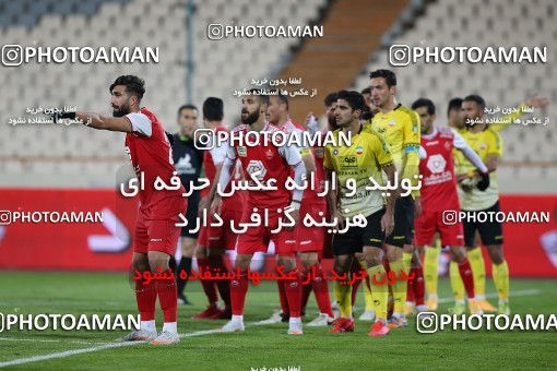 1708726, Tehran, Iran, Iran Pro League، Persian Gulf Cup، 2020-21 season، First Leg، Week 7، Persepolis ۰ v ۰ Sepahan on 2021/01/05 at Azadi Stadium