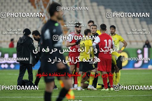 1708696, Tehran, Iran, Iran Pro League، Persian Gulf Cup، 2020-21 season، First Leg، Week 7، Persepolis ۰ v ۰ Sepahan on 2021/01/05 at Azadi Stadium