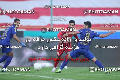 1554105, Tehran, Iran, Iran Pro League، Persian Gulf Cup، 2020-21 season، First Leg، Week 8، Esteghlal 2 v 2 Persepolis on 2021/01/11 at Azadi Stadium