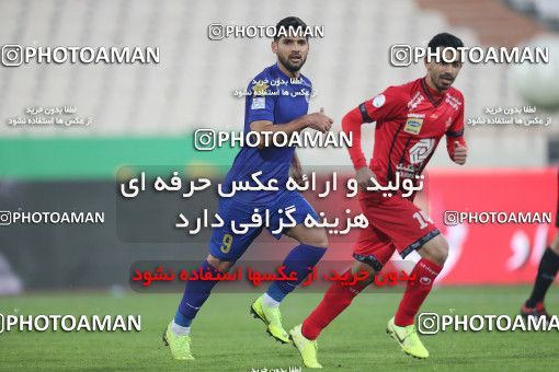 1554328, Tehran, Iran, لیگ برتر فوتبال ایران، Persian Gulf Cup، Week 8، First Leg، Esteghlal 2 v 2 Persepolis on 2021/01/11 at Azadi Stadium