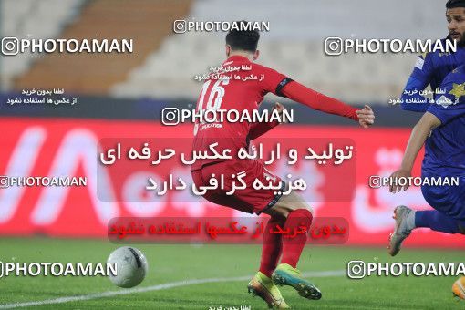 1554401, Tehran, Iran, لیگ برتر فوتبال ایران، Persian Gulf Cup، Week 8، First Leg، Esteghlal 2 v 2 Persepolis on 2021/01/11 at Azadi Stadium