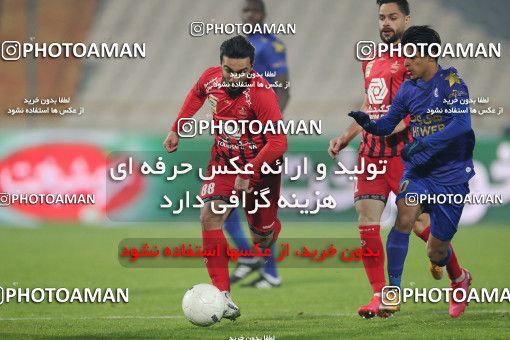 1554454, Tehran, Iran, Iran Pro League، Persian Gulf Cup، 2020-21 season، First Leg، Week 8، Esteghlal 2 v 2 Persepolis on 2021/01/11 at Azadi Stadium