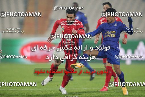 1554519, Tehran, Iran, Iran Pro League، Persian Gulf Cup، 2020-21 season، First Leg، Week 8، Esteghlal 2 v 2 Persepolis on 2021/01/11 at Azadi Stadium