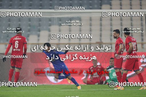 1554432, Tehran, Iran, لیگ برتر فوتبال ایران، Persian Gulf Cup، Week 8، First Leg، Esteghlal 2 v 2 Persepolis on 2021/01/11 at Azadi Stadium