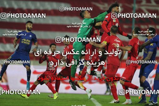 1553730, Tehran, Iran, لیگ برتر فوتبال ایران، Persian Gulf Cup، Week 8، First Leg، Esteghlal 2 v 2 Persepolis on 2021/01/11 at Azadi Stadium