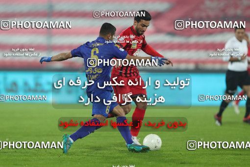 1553850, Tehran, Iran, Iran Pro League، Persian Gulf Cup، 2020-21 season، First Leg، Week 8، Esteghlal 2 v 2 Persepolis on 2021/01/11 at Azadi Stadium