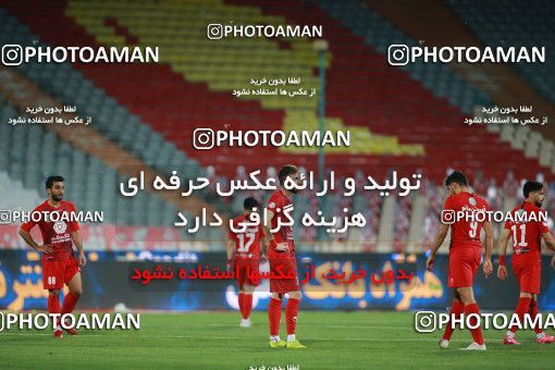 1558860, Tehran, Iran, Iran Football Pro League، Persian Gulf Cup، 2018-19 Season، Second Leg، Week 23، Persepolis ۱ v ۰ Shahin Shahrdari Boushehr on 2020/07/04 at Azadi Stadium