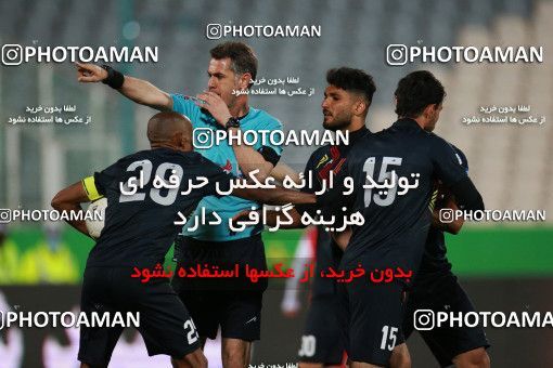 1560522, Tehran, Iran, Iran Pro League، Persian Gulf Cup، 2020-21 season، First Leg، Week 11، Persepolis 2 v ۱ Foulad Khouzestan on 2021/01/18 at Azadi Stadium