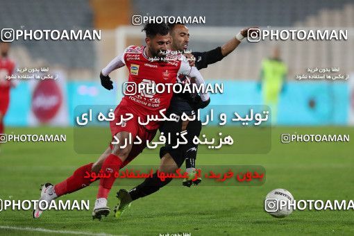 1561721, Tehran, Iran, Iran Pro League، Persian Gulf Cup، 2020-21 season، First Leg، Week 11، Persepolis 2 v ۱ Foulad Khouzestan on 2021/01/18 at Azadi Stadium