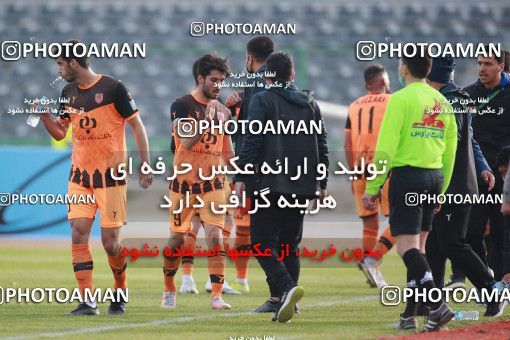 1562302, Tehran,Shahr Qods, , Iran Pro League، Persian Gulf Cup، 2020-21 season، First Leg، Week 12، Paykan 2 v 3 Mes Rafsanjan on 2021/01/20 at Azadi Stadium