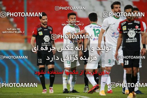 1571836, Tehran, Iran, Iran Pro League، Persian Gulf Cup، 2020-21 season، First Leg، Week 13، Persepolis 2 v ۱ Mashin Sazi Tabriz on 2021/01/30 at Azadi Stadium