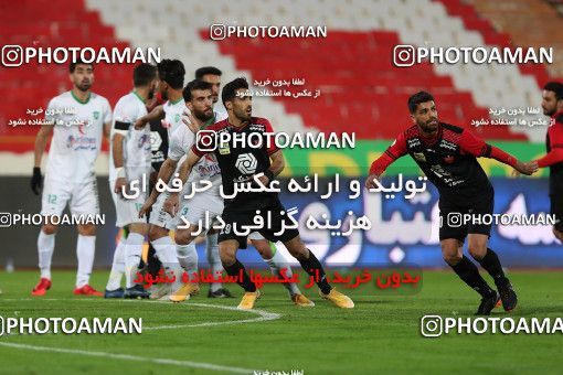 1572070, Tehran, Iran, Iran Pro League، Persian Gulf Cup، 2020-21 season، First Leg، Week 13، Persepolis 2 v ۱ Mashin Sazi Tabriz on 2021/01/30 at Azadi Stadium