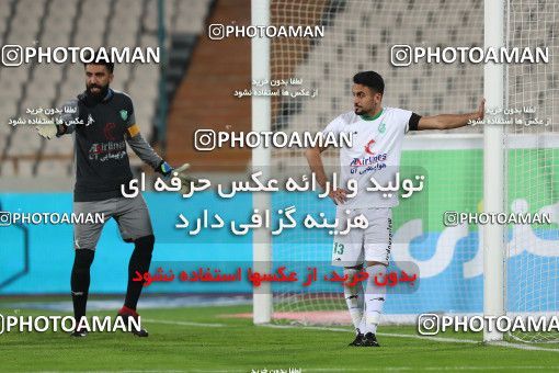 1571928, Tehran, Iran, Iran Pro League، Persian Gulf Cup، 2020-21 season، First Leg، Week 13، Persepolis 2 v ۱ Mashin Sazi Tabriz on 2021/01/30 at Azadi Stadium